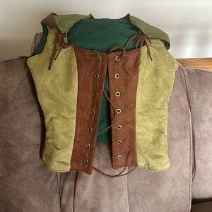 Hand made hooded bustier